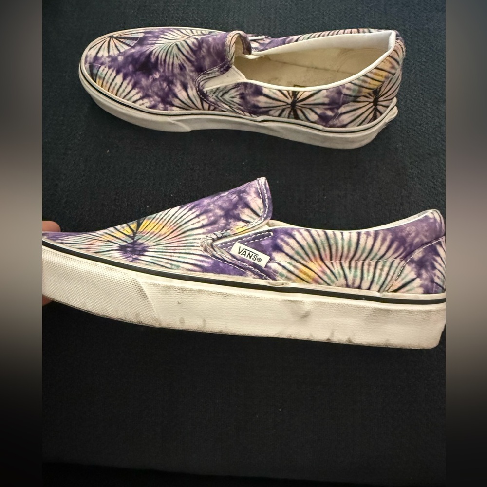 Vans Classic Slip-On New Age‎ Purple Tie Dye Sneakers - Picture 2 of 5